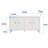 Accent Cabinet 4 Door Wooden Cabinet Sideboard Buffet Server Cabinet Storage Cabinet-1163914567