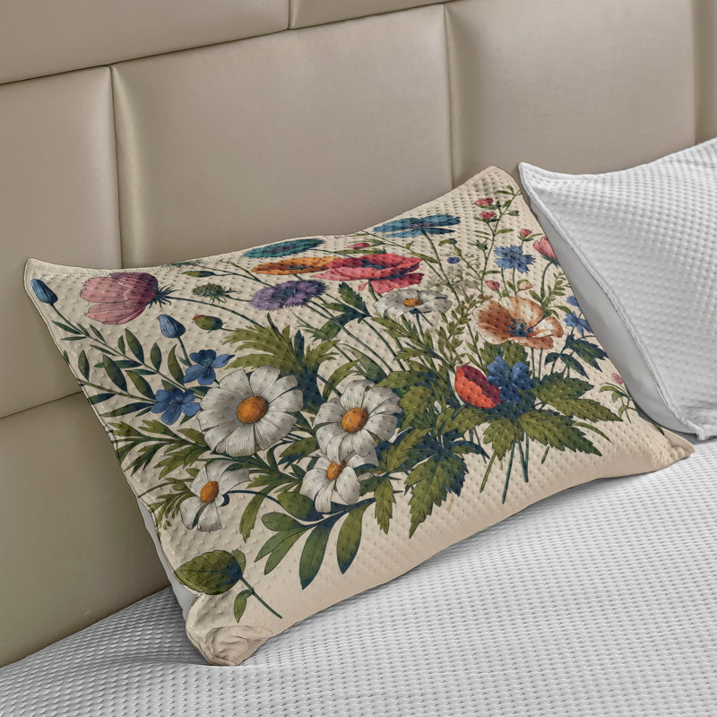 Housse de couette Ambesonne Floral Eucalyptus, H 20 po x l 30 po