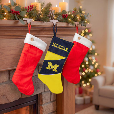 Collegiate Officially Licensed Felt Christmas Stocking, 19"