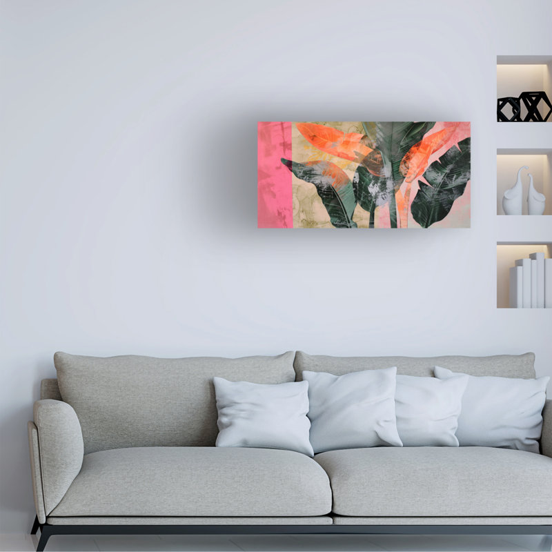 Art sur toile "Randoild Into The Jungle No 1", H 10 po x l 19 po
