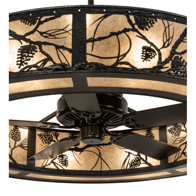 Whispering Pines Downrod Ceiling Fan