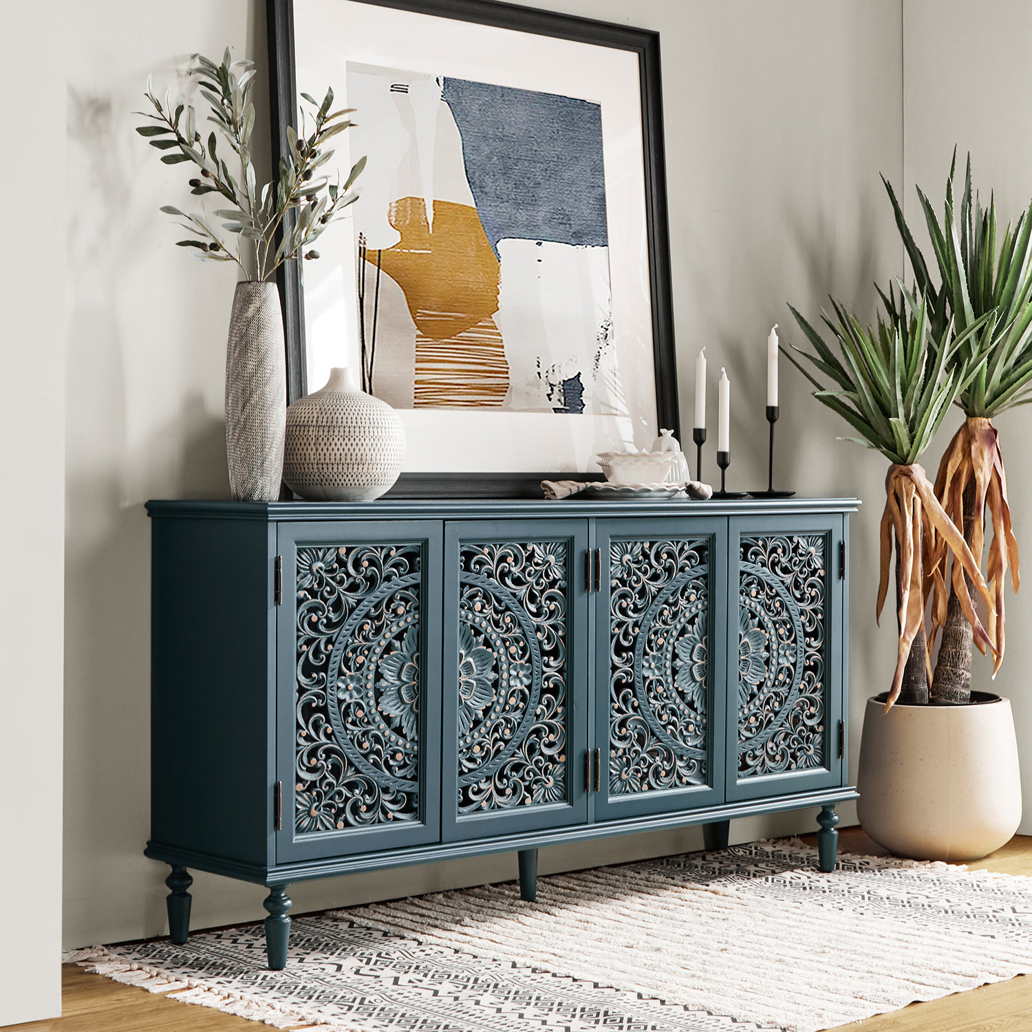 Langley Street® Hayter 63'' Solidwood Sideboard & Reviews | Wayfair