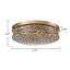 2-light Clear Hammered Glass Flush Mount-263922118