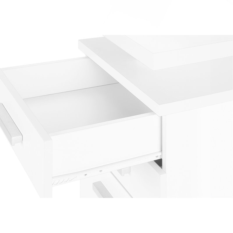 Bureau d'ordinateur, bureau personnel, ordinateur portable, installation à gauche, à droite, tiroirs de rangement, L 48 po, travail, stratifié, contemporain