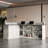 94.5'' W L-Shaped Reception Desk With LED Lights