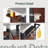 Bar Cart Portable Outdoor Table Made of Durable Wood-look Resin And Stainless Steel Countertop Ideal For Kitchen Prep and Grilling