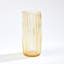 Pleated Glass Vase-Golden Flake