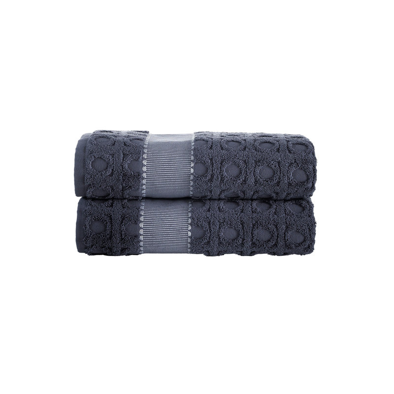 Serviettes de bain Brooks Brothers, Anthracite