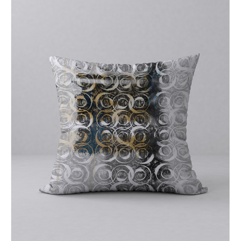 Abstract Reversible Throw Pillow, 20" x 20"