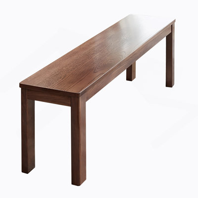 Natural Oak Wood Dining Bench With Durable Metal Frame And Woven Rope Seat For Modern Living Spaces