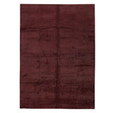 Hand Knotted Area Rug in Red