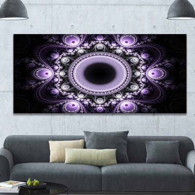 " Light Purple Pattern With Circles "