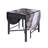 3-Piece Dining Set With PU Upholstered Chairs And Metal Legs