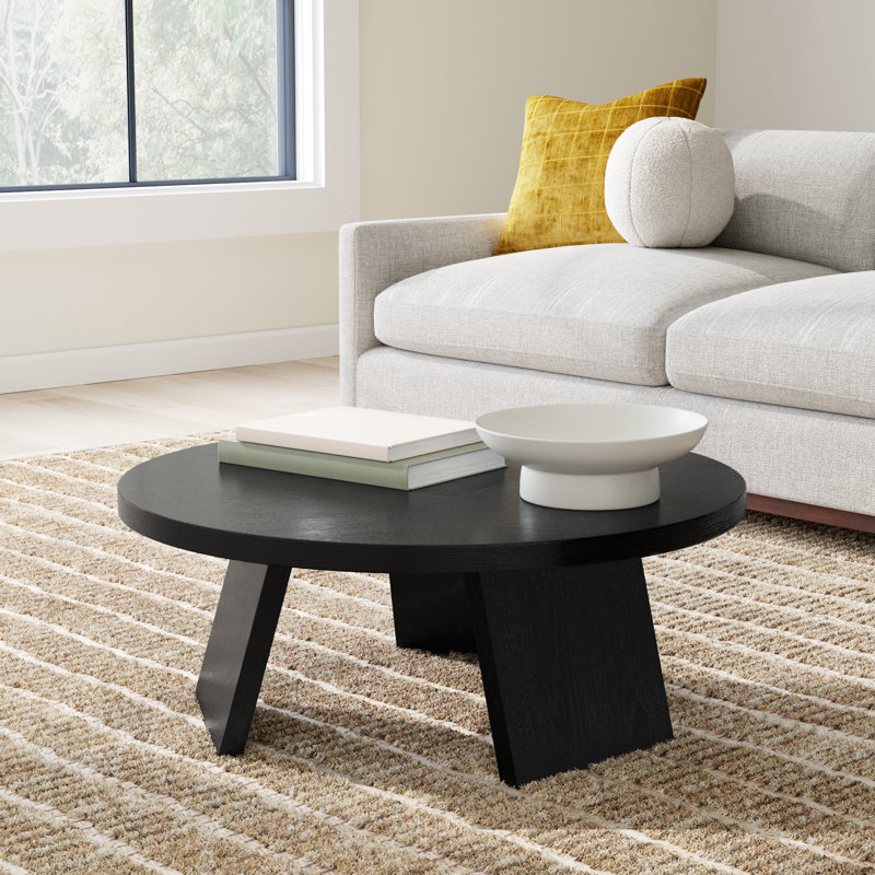 Mattelynn 36" Round Coffee Table, Black