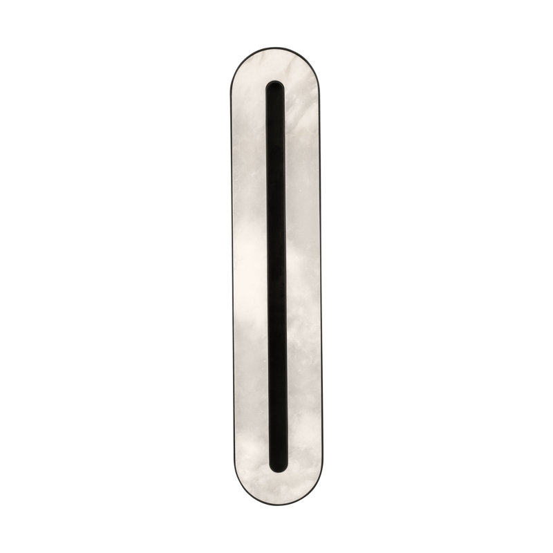 Wyllis LED Flush Mounted Sconce, Bronze, 24" H x 2.6" W x 4.7" D
