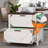2-drawer File Cabinet With Lock – Wooden Filing Cabinet For Home Office, Storage For Hanging Files (letter/legal/f4/a4 Size), White