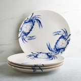 Crabs Handmade Porcelain Dinner Plate
