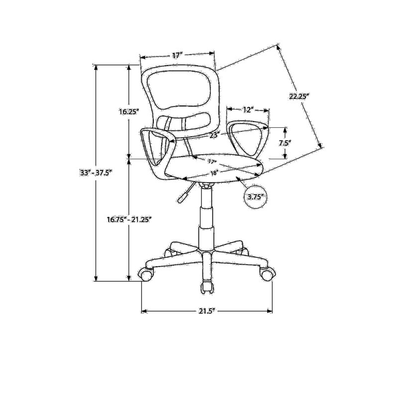 Ergonomic Office Chair With Adjustable Features For Enhanced Work Efficiency
