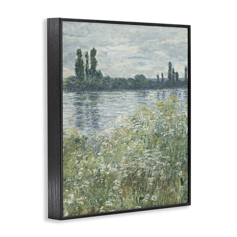 Estampe numérique classique mouchetée encadrée par lettrage et doublure, Giclée encadrée noir minuit, H 14 po x l 11 po