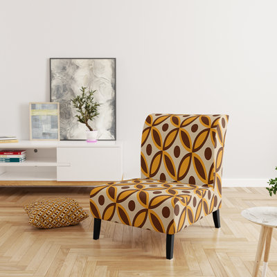 Fauteuil de chambre rembourré Mid-Century