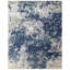 Abstract Area Rug in Blue/Ivory-1707836121