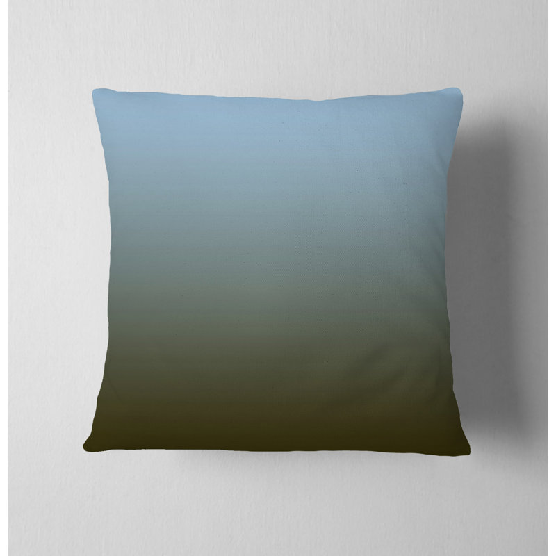 Throw Pillow Cover Only, H 20 po x l 20 po, Bleu / vert ombré 6