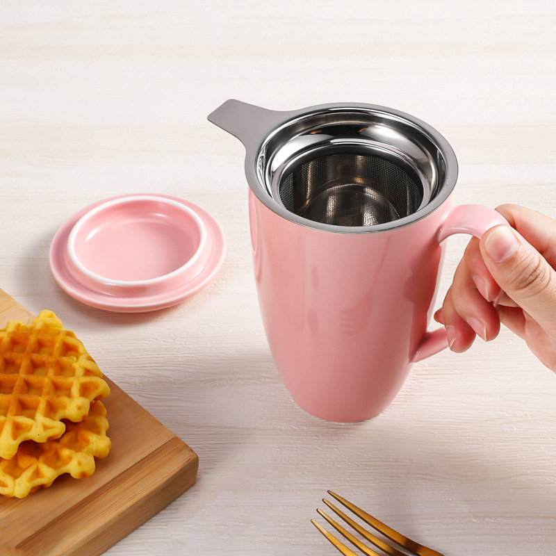 Tasse à thé en céramique Loughguile, Rose