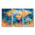 Toile naturelle avec cadre flottant
