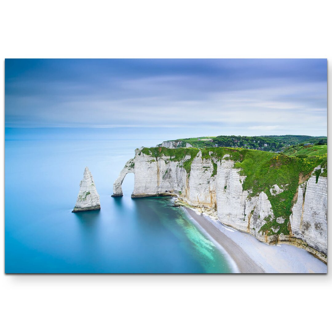 Leinwandbild Außergewöhnliche Klippen bei Etretat - Normandie