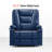 Ellamae Wide Power Recliner Lift Chair with Massage and Heat, Faux Leather-1261583419