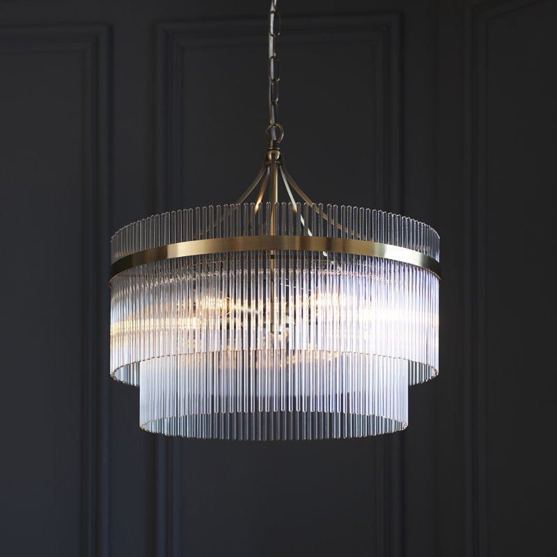 Geira 5 - Light Unique/Statement Chandelier, Antique Brass