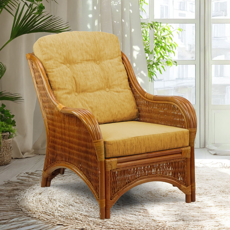 Fauteuil large de 28 po Boba, Colonial, Polypropylène / oléfine brun clair