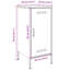 Amielle Steel Accent Cabinet-1747856346