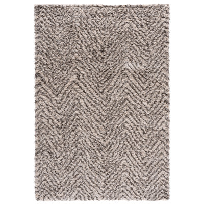 Adessa Shag Performance Chevron Rug