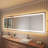 Frameless LED Light Anti-Fog Wall Bathroom Vanity Mirror with Backlit & Frontlit-104099802