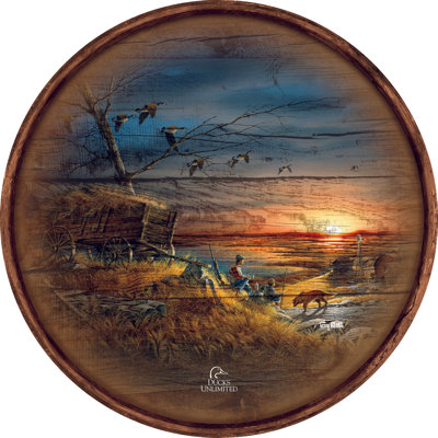 Panneau mural rond en bois « Compagnons pour la vie », 53 cm (21 po).