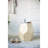 18X18x21" Hexagonal Capes Capiz Stool, Cream/Yellow