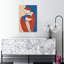 Comforting Embrace Abstract Bold Contemporary Wall Art Print 1 Piece Wrapped Canvas Wall Art-1265600125