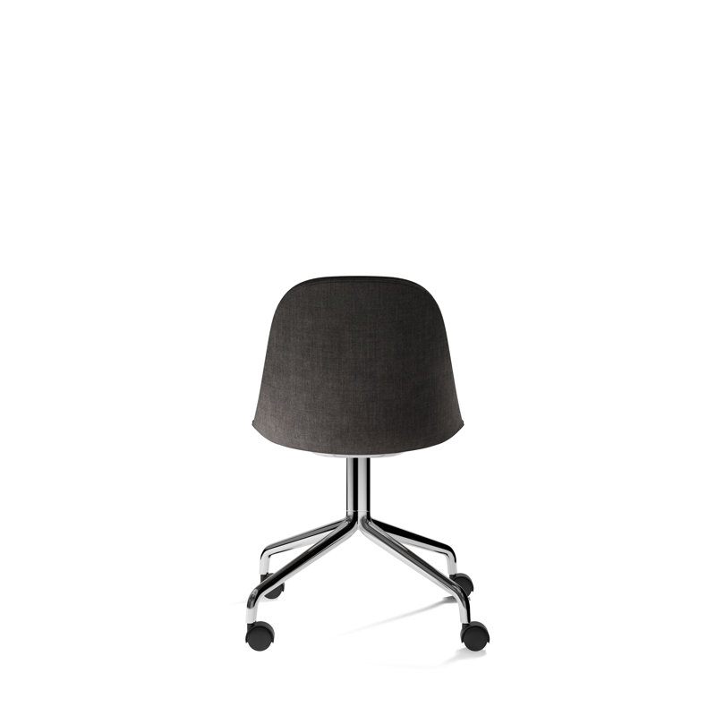 Harbour Task Chair, Polished Aluminum, Dakar 0250 Cognac Genuine Leather