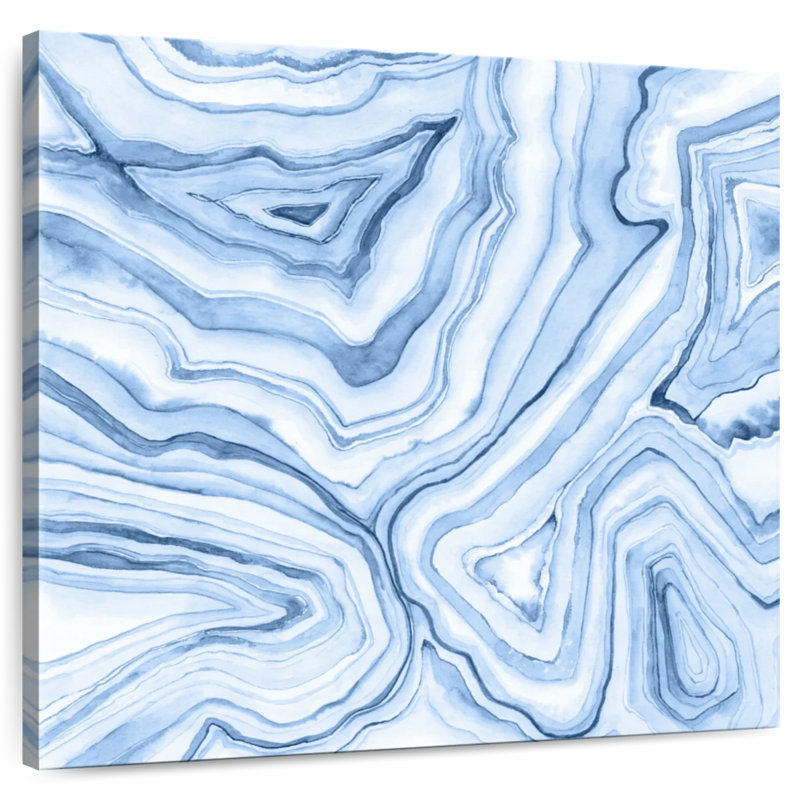 Indigo Agate Avery I, 36" H x 36" W