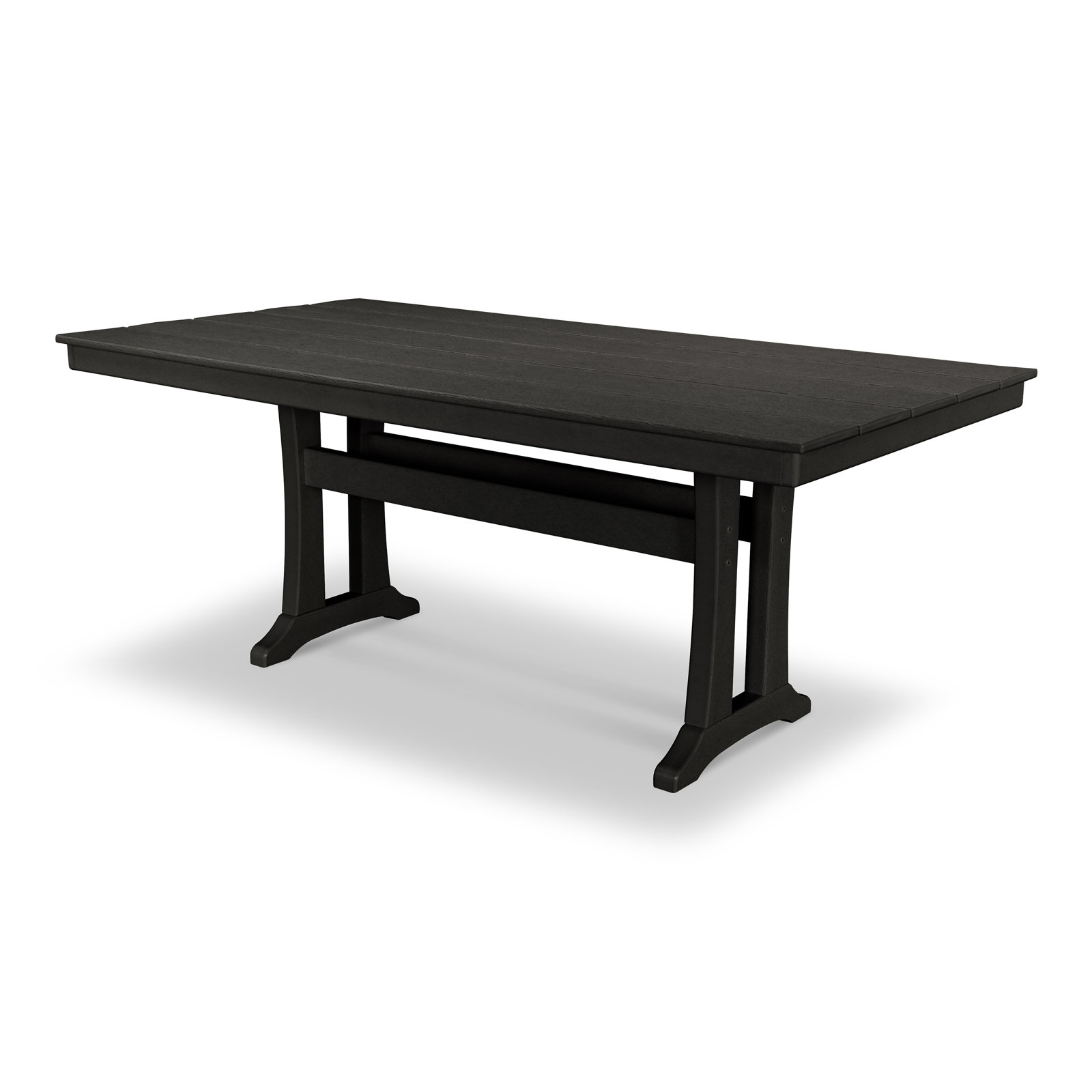 POLYWOOD® Tables 38" Patio Dining Table, Black
