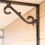 Hammer & Tongs - Scroll Iron Shelf Bracket - D205mm - Black