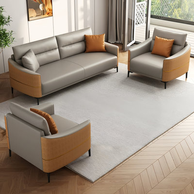 Floson Faux Leather Living Room Set