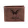 Evergreen Enterprises, Inc Brown Genuine Leather Bi-Fold Wallet with Embossed Team Logo