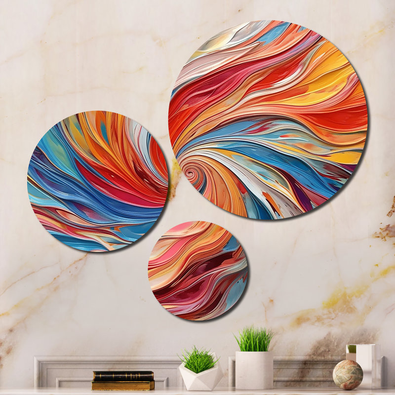 Abstract Wall Decor on Metal