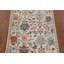 Tapis décoratif ivoire à motif floral Oushak 3 x 5