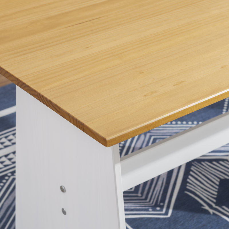 Table en bois massif Belinda, Miel