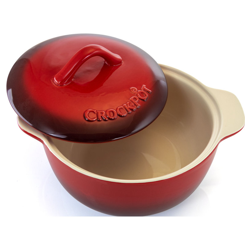 Crock-Pot 2.3 Qt.Stoneware Round Casserole with Lid