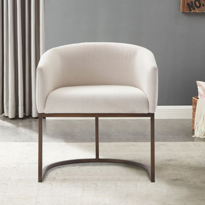 18.1'' H Velvet Upholstered Armchair