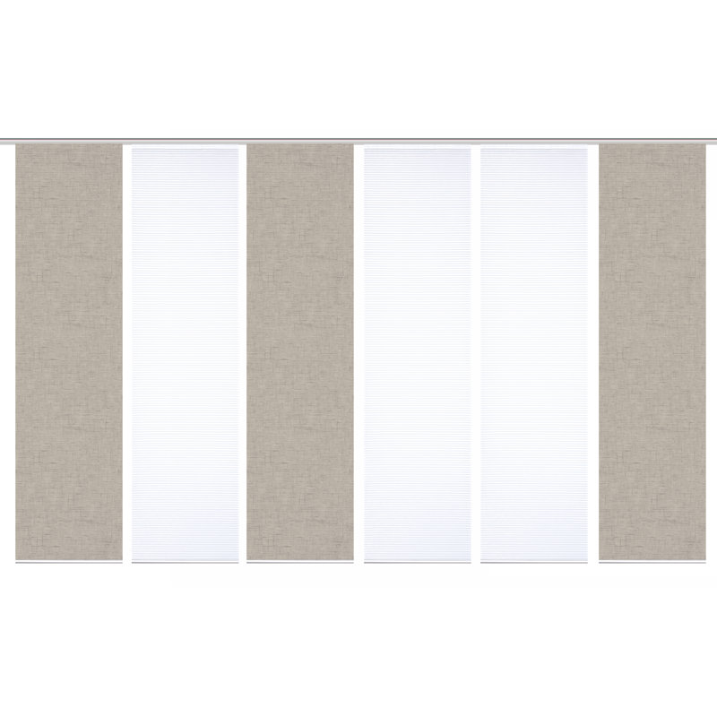 Semi Sheer Sliding Panel, Taupe